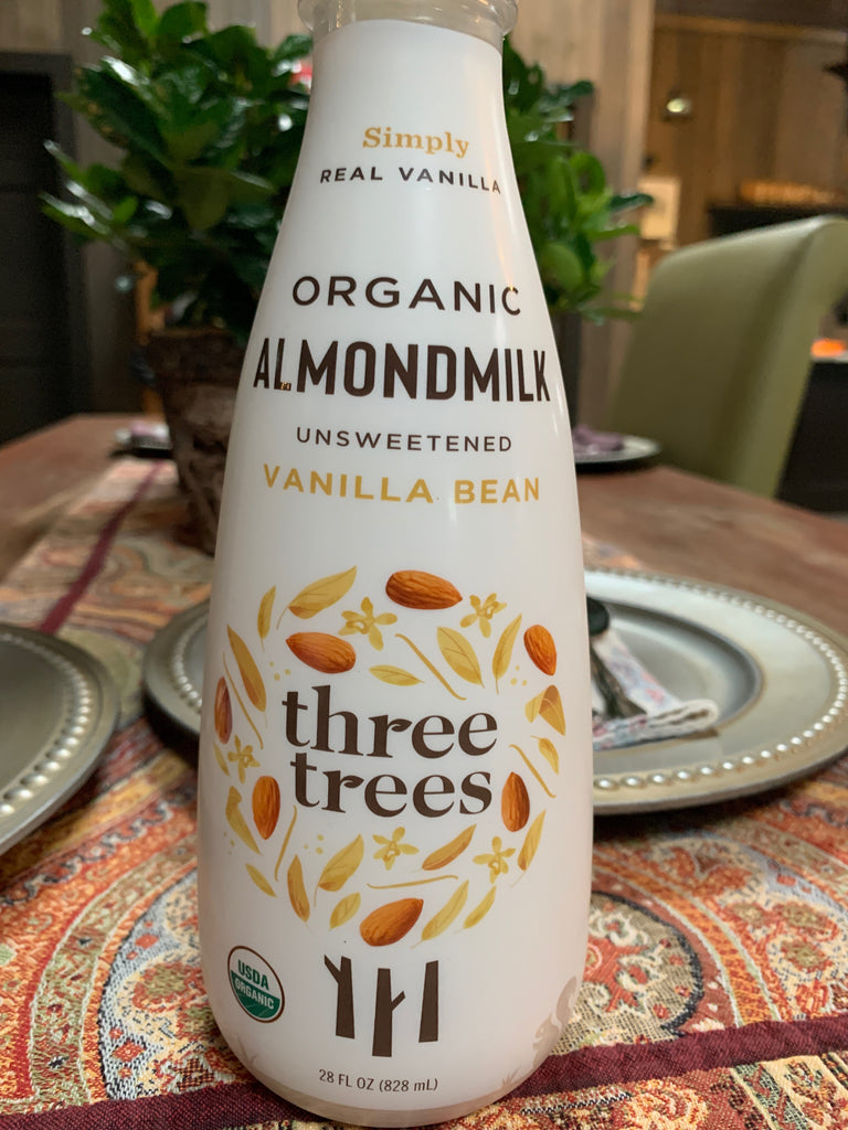 Milk, Three Trees Organic Almond Milk, Vanilla Bean, unsweetened  28oz