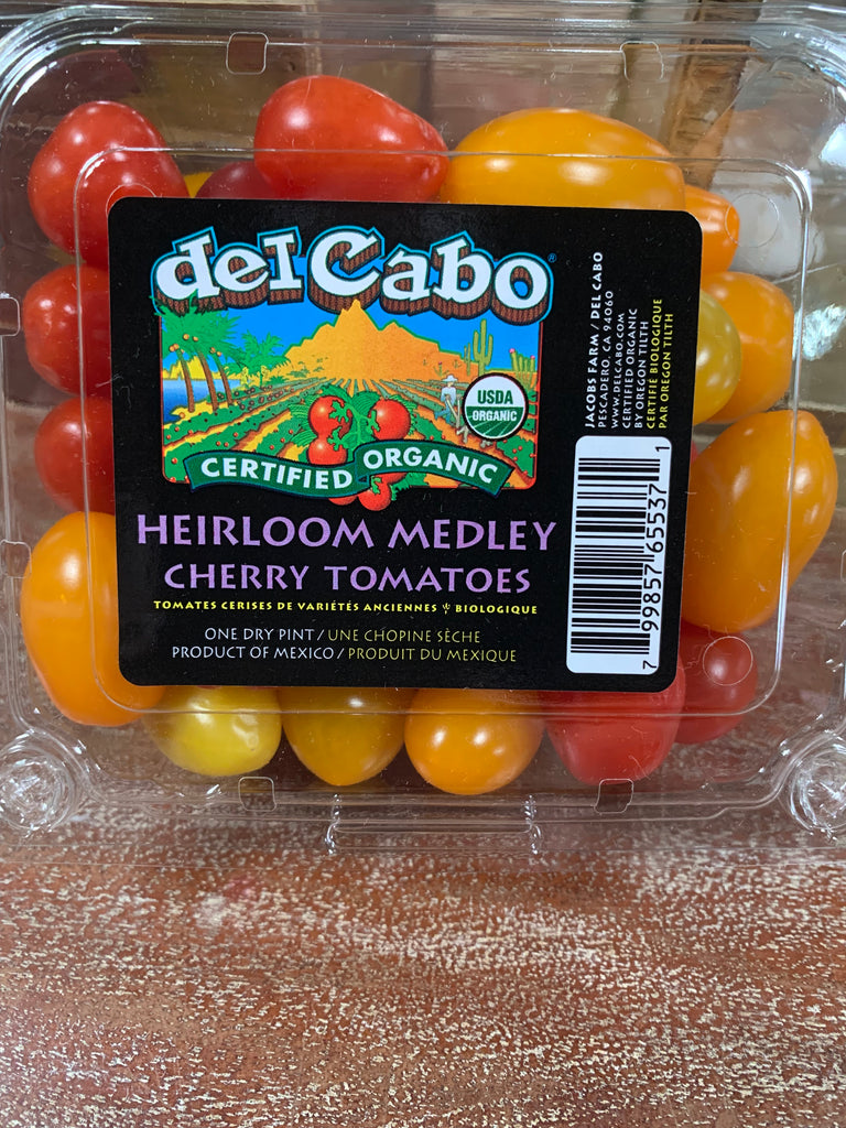 Produce, Del Cabo Heirloom Medley Cherry Tomatoes Tomatoes, 1 Pint