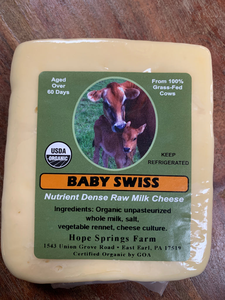 Dairy, Hope Springs Baby Swiss, 8oz Wedge