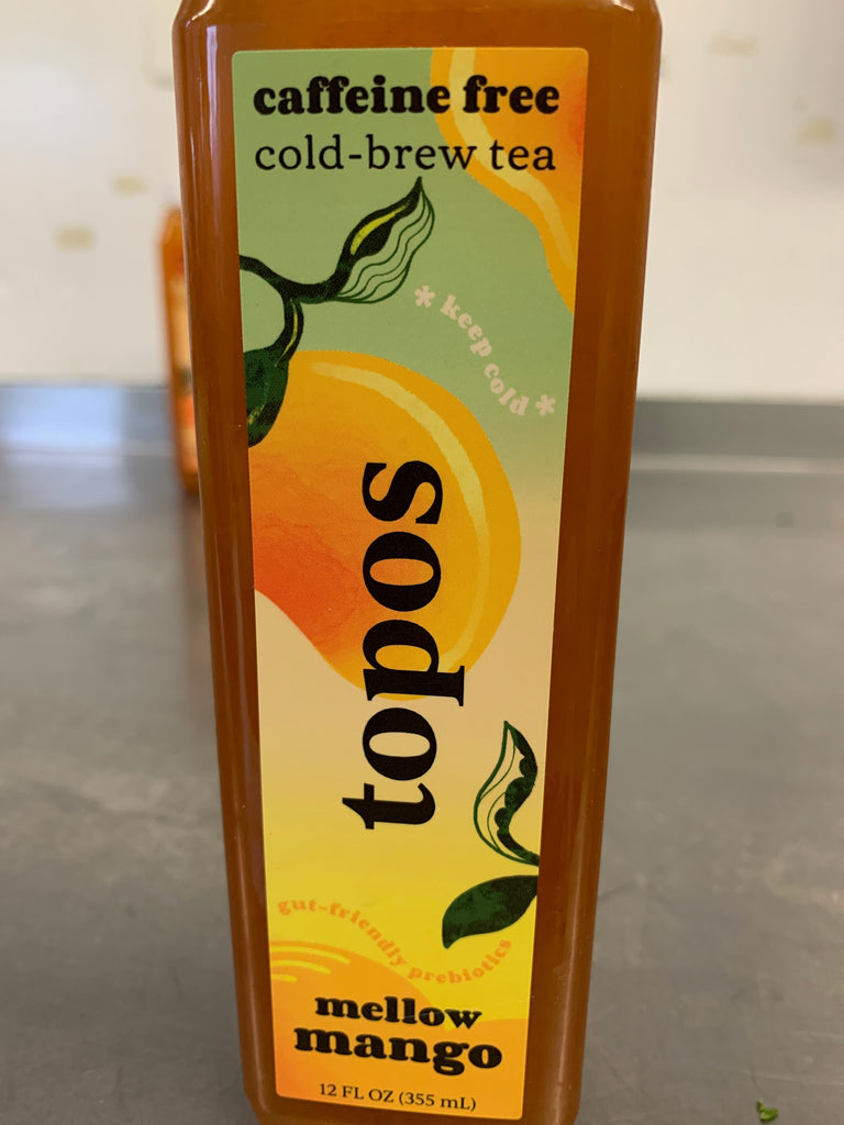 Tea, Topos Teas, Mellow Mango Cold Brew Tea, 12oz