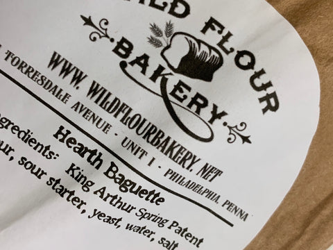 Bread, Wild Flour Bakery, Vegan Hearth Baked Baguette