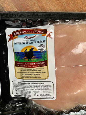 Meat, Locust Point Farms, 2 Chicken Breasts, Boneless/Skinless