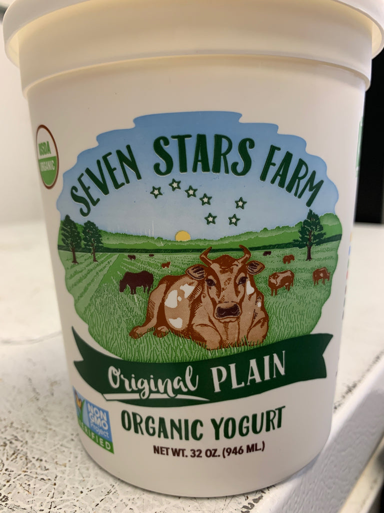 Dairy, Seven Stars Organic Plain Yogurt, 32 oz.