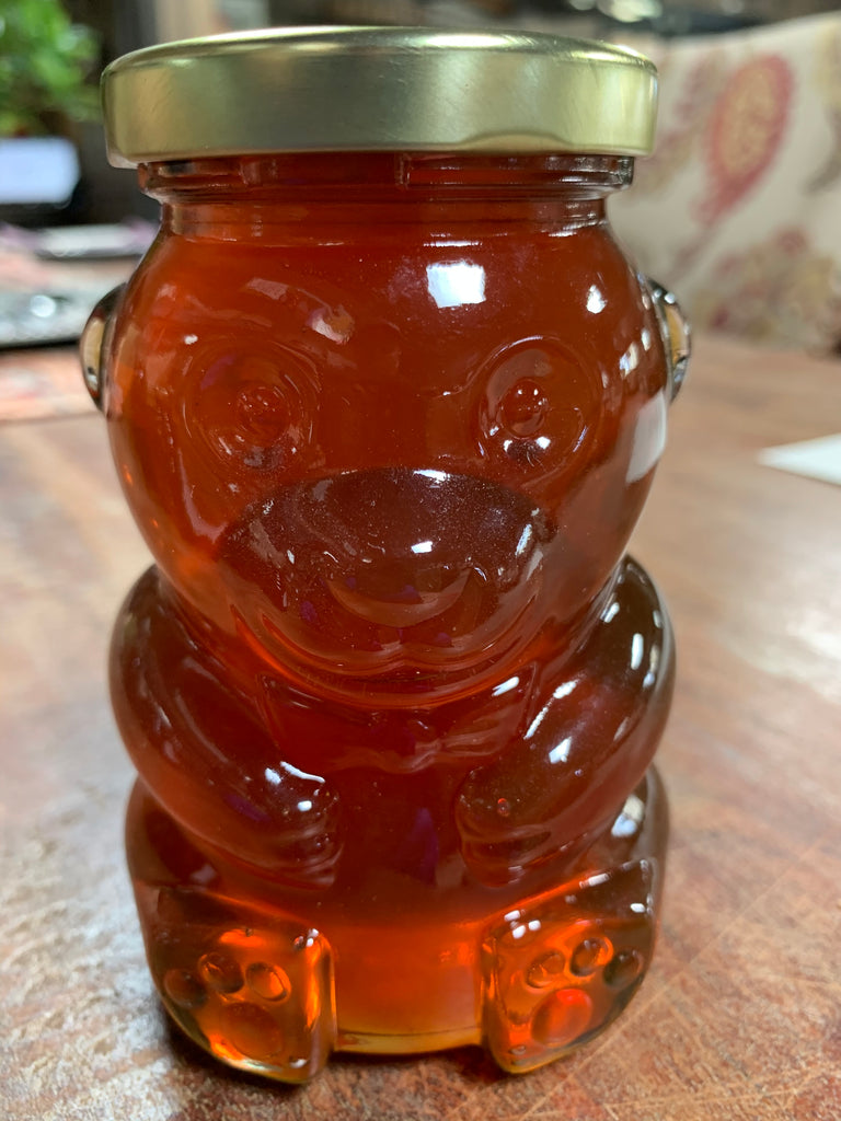 Local Honey, 14oz. glass Bear Jar,