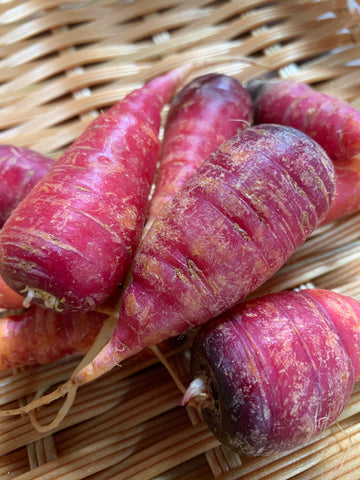 Lancaster Farm Fresh, Organic Purple Baby Carrots, 1/2lb bag