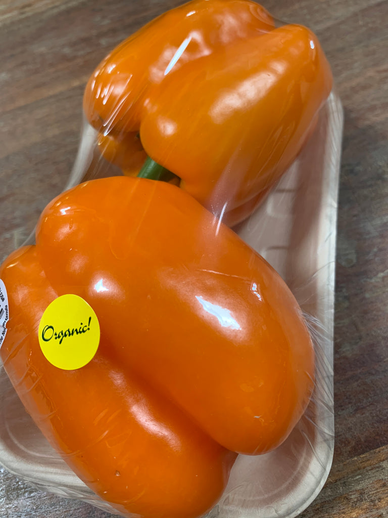 Organic Orange Bell Peppers, 2 pack