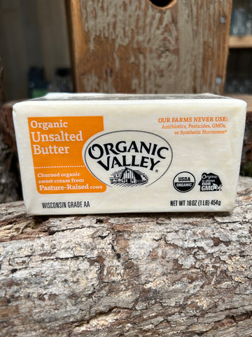 Organic Valley,Unsalted Sweet Cream butter,1lb solids