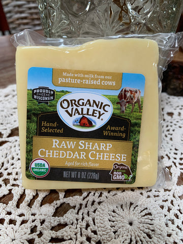 Cheese,Organic Valley Sharp Raw Cheddar