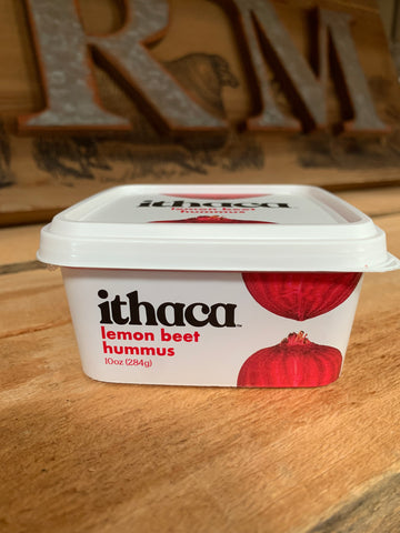 Ithaca Cold Crafted Lemon Beet Hummus, 8oz.